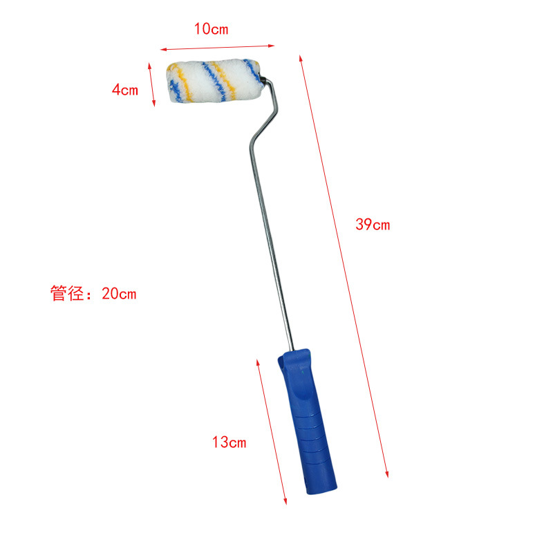 Lớp sơn phủ 4 inch có nắp tay cầm màu xanh dương Gậy dài cây lăn dụng cụ & phụ kiện sơn