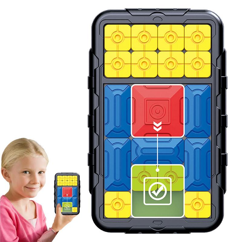 Slide Puzzle Game Children Intelligent Huarong Road Games Teenagers Gifts for Anti-Electronic Product Addiction Handheld STEM