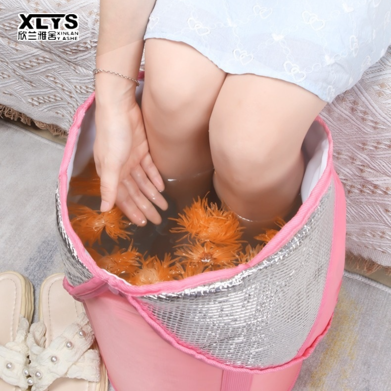 XINLANYASHE hộ gia đình gấp tiện lợi chân bồn tắm cách điện cao thiết kế ổ lưu trữ di động