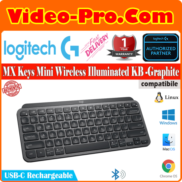 Logitech MX Keys Mini Wireless Illuminated Keyboard Graphite/Pale Grey/Rose Singapore