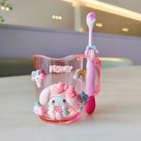 Oldlaiben Sanrio New Toothbrush Cup Set Children Rinse Cup Cute Kuromi and Melody for Toothbrushes