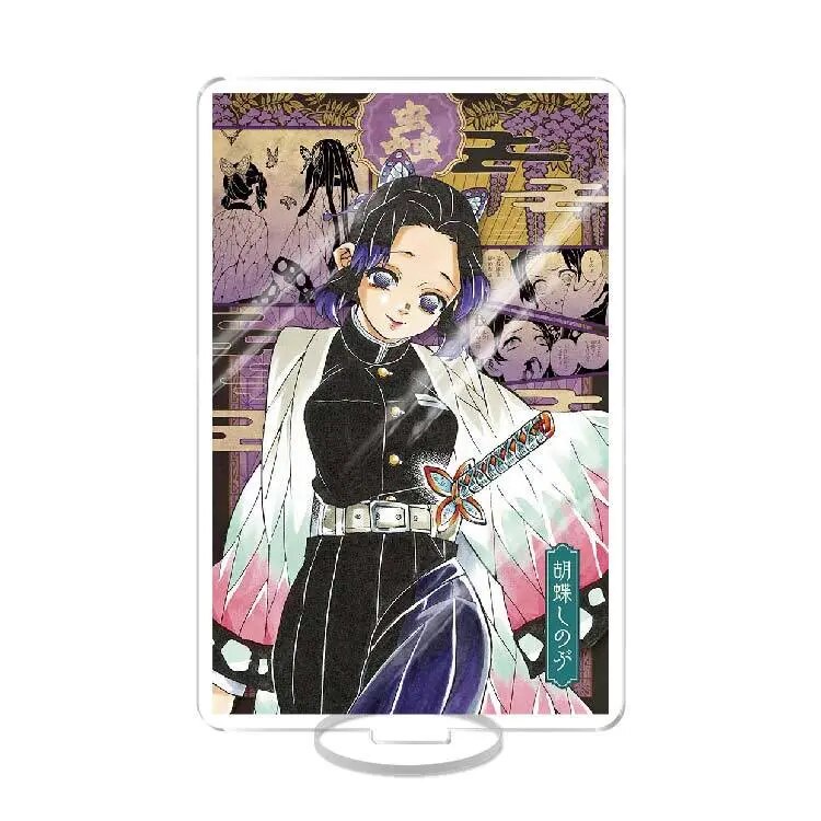 Mô hình Standee Demon Slayer Kimetsu No Yaiba hjk Tanjirou Nezuko Kochou Shinobu Phụ kiện trang trí 