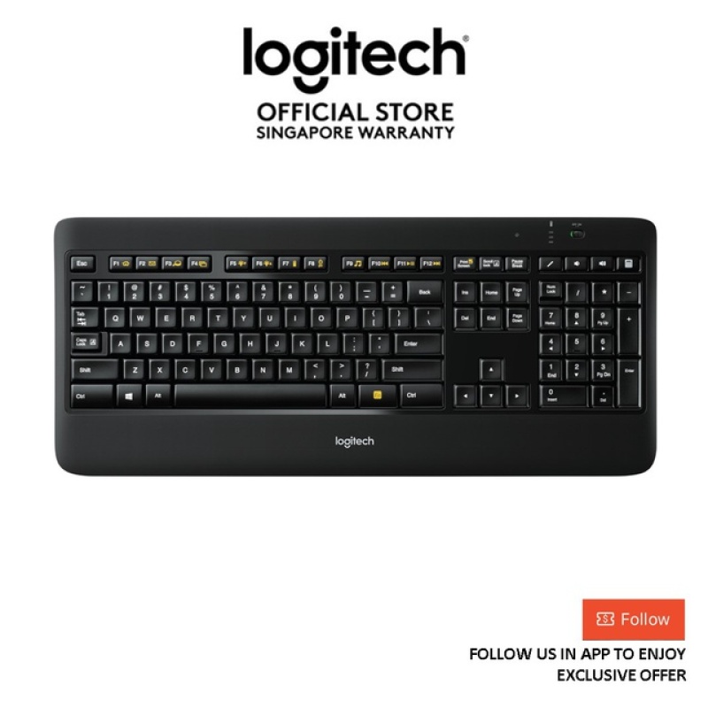 Logitech K800 Wireless Illuminated Keyboard with Unifying - EBL Singapore