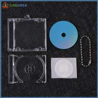 CANAMEK Mini NFC chức năng đĩa CD trường hợp móc chìa khóa ngoại vi kỷ niệm Album Key chủ cho DIY Ba lô mặt dây chuyền ﻿ ﻿