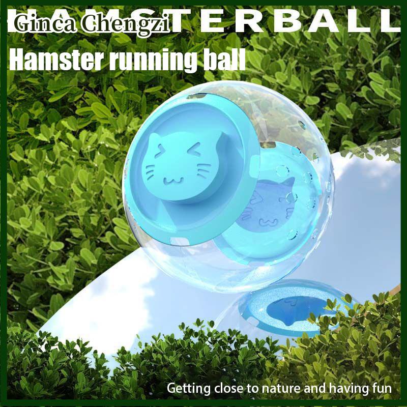 Ginca Dễ thương hamster tập thể dục bóng trong suốt hamster chạy bóng động vật nhỏ vật nuôi cung cấp nhiều lỗ thông gió hamster bóng