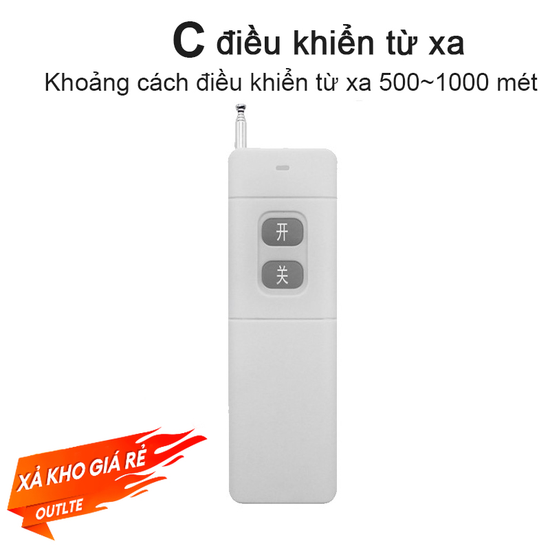 Bộ công tắc điều khiển từ xa không dây công suất lớn 220V 30A  ông tắc điều khiển từ xa không dây bộ