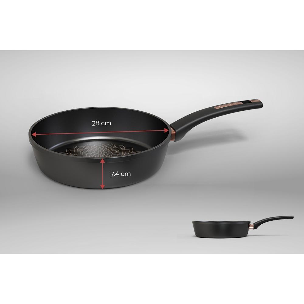 Chảo chống dính Ultra titanium SUNHOUSE ST20-22-26-28-30B