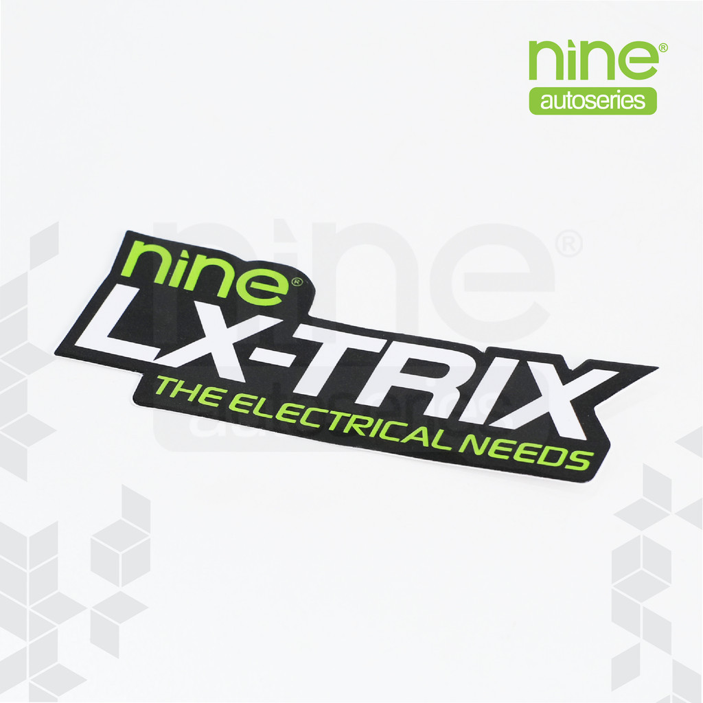 LX-TRIX Stiker Nine Merchandise - NINE AUTOSERIES Harga 2,900 rupiah*Gratis Ongkir