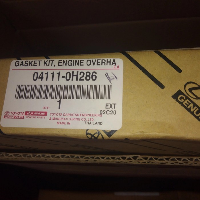 Paking set Overhoul Alphard Vellfire ANH20 Camry XV40 24cc 04111-0H286 Harga 2,500,000 rupiah*Gratis Ongkir