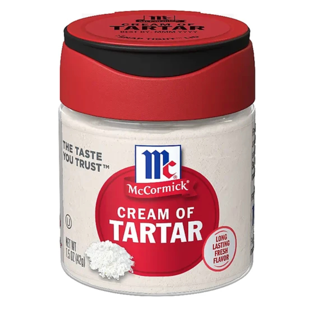 BỘT KEM TARTAR LÀM BÁNH McCormick Cream Of Tartar, Baking, Non GMO, 42g (1.5 oz) - Thiết yếu khi làm bánh Meringue hay Macarons  - Có thể kết hợp với Baking Soda để làm Baking Powder