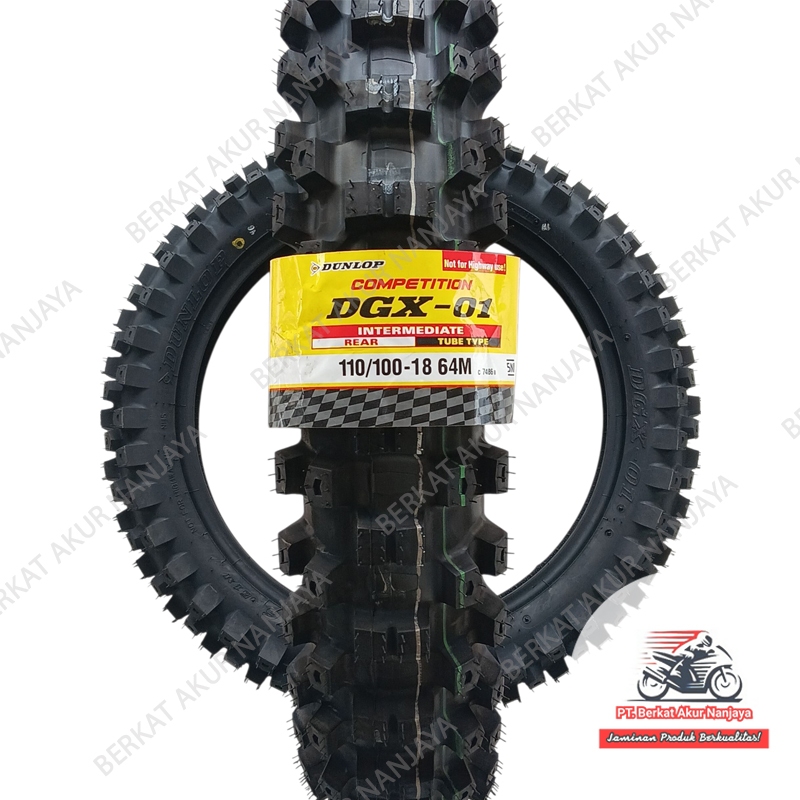 DUNLOP DGX01 110/100-18 Ban Luar TUBETYPE (Non Tubeless) Ban Belakang Motor Off-Road KLX CRF WR Harga 750,000 rupiah*Gratis Ongkir