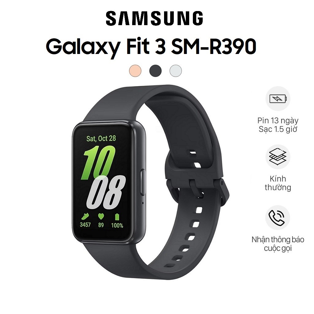 Đồng hồ thông minh Samsung Galaxy Fit 3 (SM-R390) - Hàng Chính Hãng