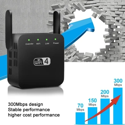 New 300Mbps 2.4G Wireless Wifi Repeater Extender Wireless Signal Amplifier