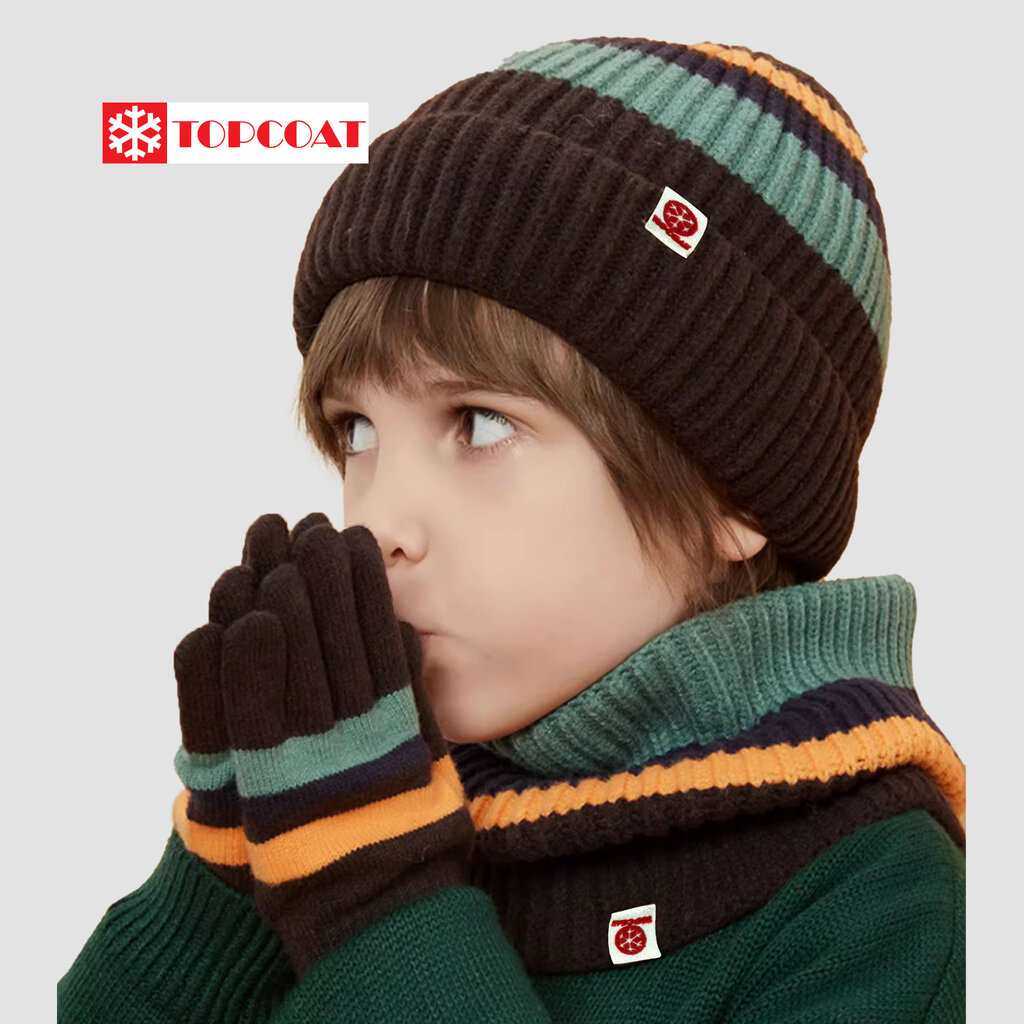 TOPCOAT เซ็ทถุงมือ หมวกและผ้าพันคอแบบสวมสำหรับเด็ก (1 เซ็ท) Freesize ราคา 790 บาท*ส่งฟรี