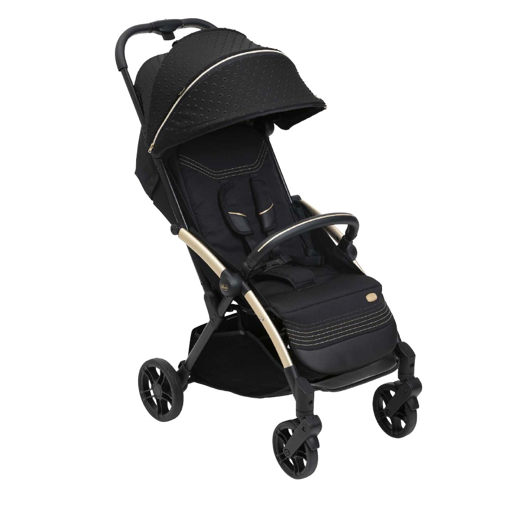 Chicco Goody XPlus Newborn Auto Fold Stroller- Black ReLux