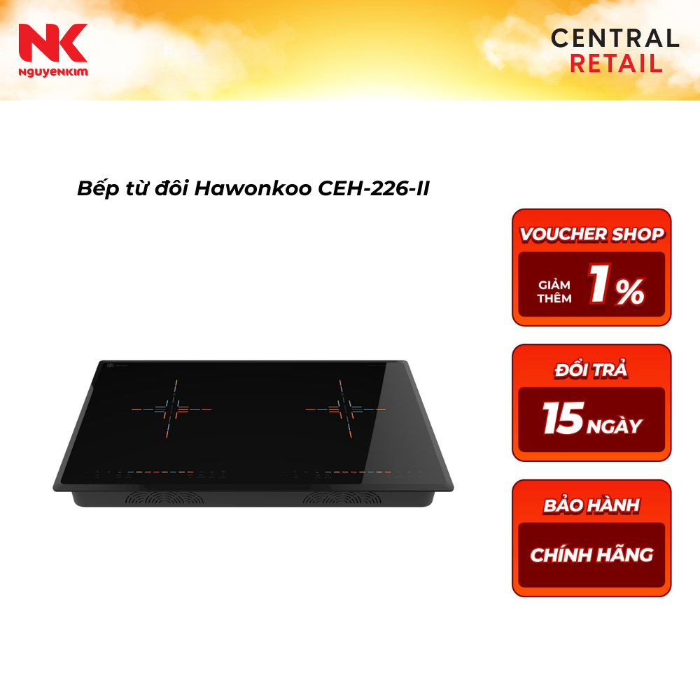 Bếp từ đôi Hawonkoo CEH-226-II