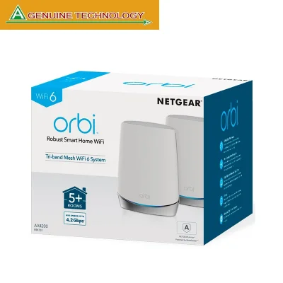 NETGEAR Orbi Ultra Performance Tri-Band Mesh WiFi 6 AX Router System - RBK752