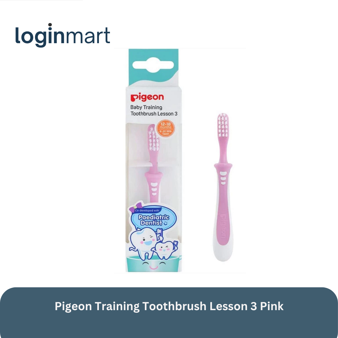 Pigeon Training Toothbrush Lesson 3 Pink