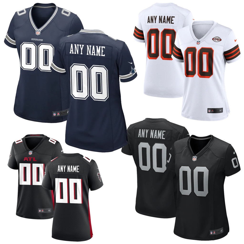 Áo đấu Dallas Cowboys nữ có tên và số thêu.