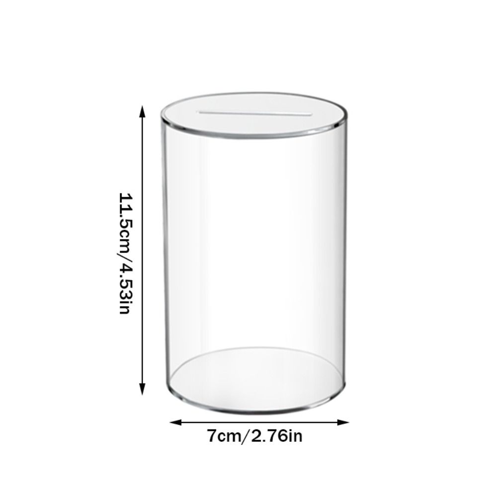 UDECI Clear Piggy Bank Acrylic Large Capacity Coin Container Fashion Birthday Gift Money Saving Box for Adults Kids