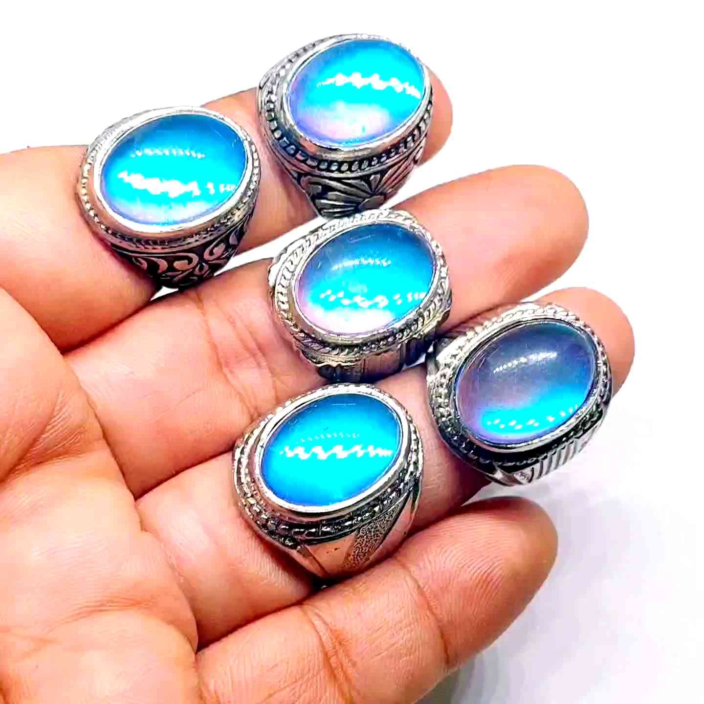 Batu cincin kalimaya jarong full menyala Dimensi batu 18x13 mewah