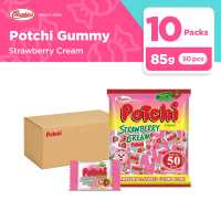 Columbia Candies: Potchi Strawberry Cream Gummy Candy Bundle of 10
