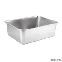 Kitten Potty Pan Large Space High Fence Rustproof Smooth Edge Stainless Steel