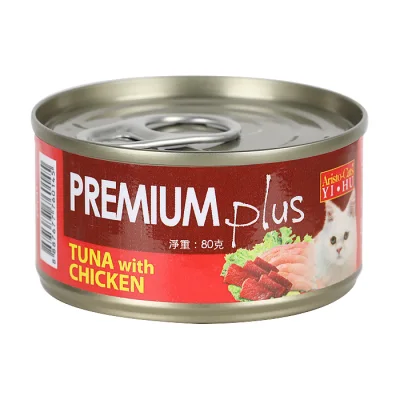 Aristo Cat Premium Plus Tuna Chicken 80g x 24 Cans