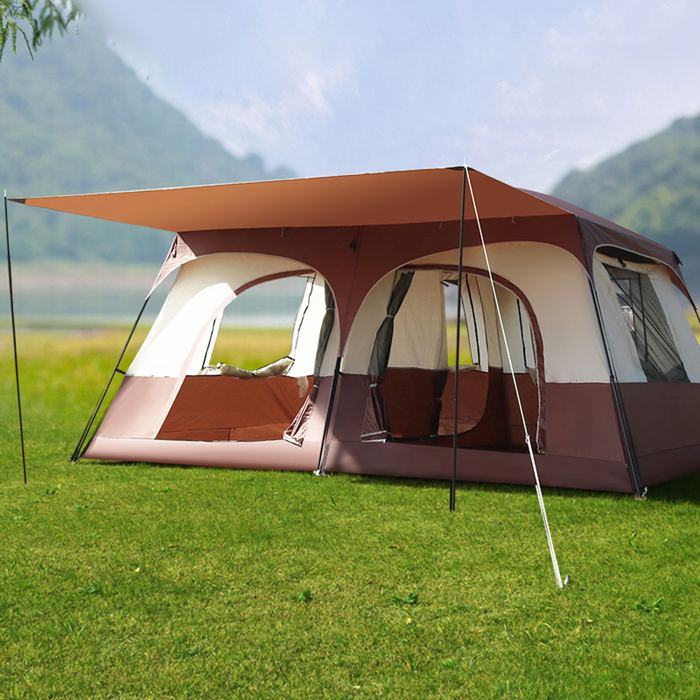 LIXADA Tent Breathable And 2 Rooms Family With 2 Rooms Family Cabin Tent Rooms Family Cabin Tent With 2 Breathable And Rainproof Cabin Tent Breathable And Rainproof Outdoor Buzhi Tent Tent Huiop · v2