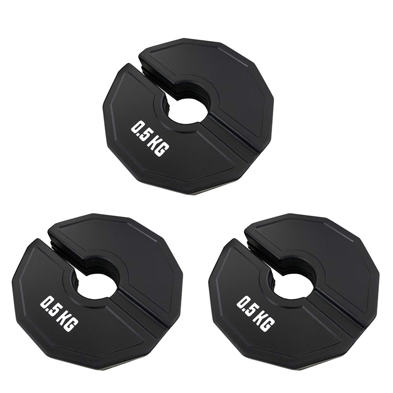 [UMV Store] Selected3X Gym Micro-Plates Dumbbell Fractional Weight Plate Rubber Fractional Weight Plates Add-on Change Black 0.5kg