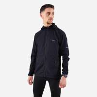 Decathlon Mens KIPRUN Run 100 Windproof Running & Trail Running Jacket - Black