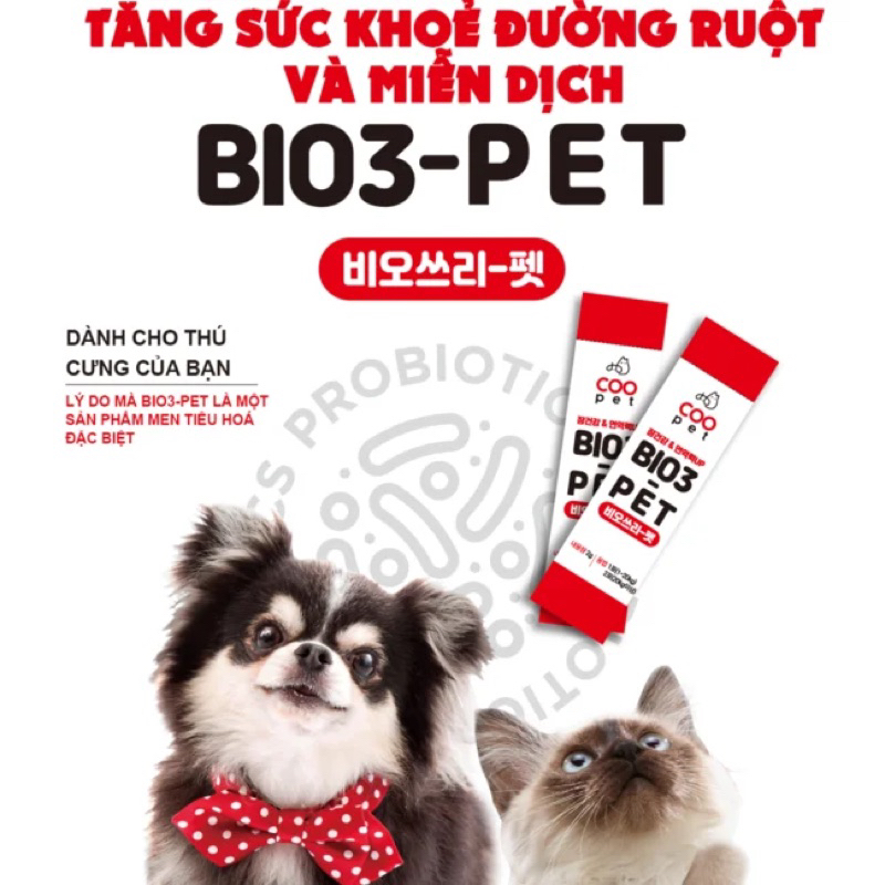 LẺ 1 men tiêu hoá BIO3-PET dành cho chó mèo - PET UNIVERSE
