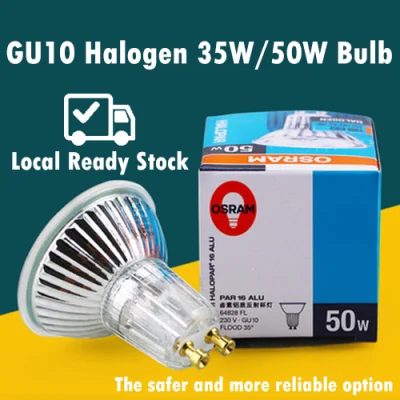 Osram GU10 Halogen Bulb 35W 50W (Non-LED) Suitable for Candle Warmer Lamp, Yankee Candle Warmer, Track Light and other Candle Burner Holder for Scented Candle | Yama Desu | Local SG Stock | Fast Delivery