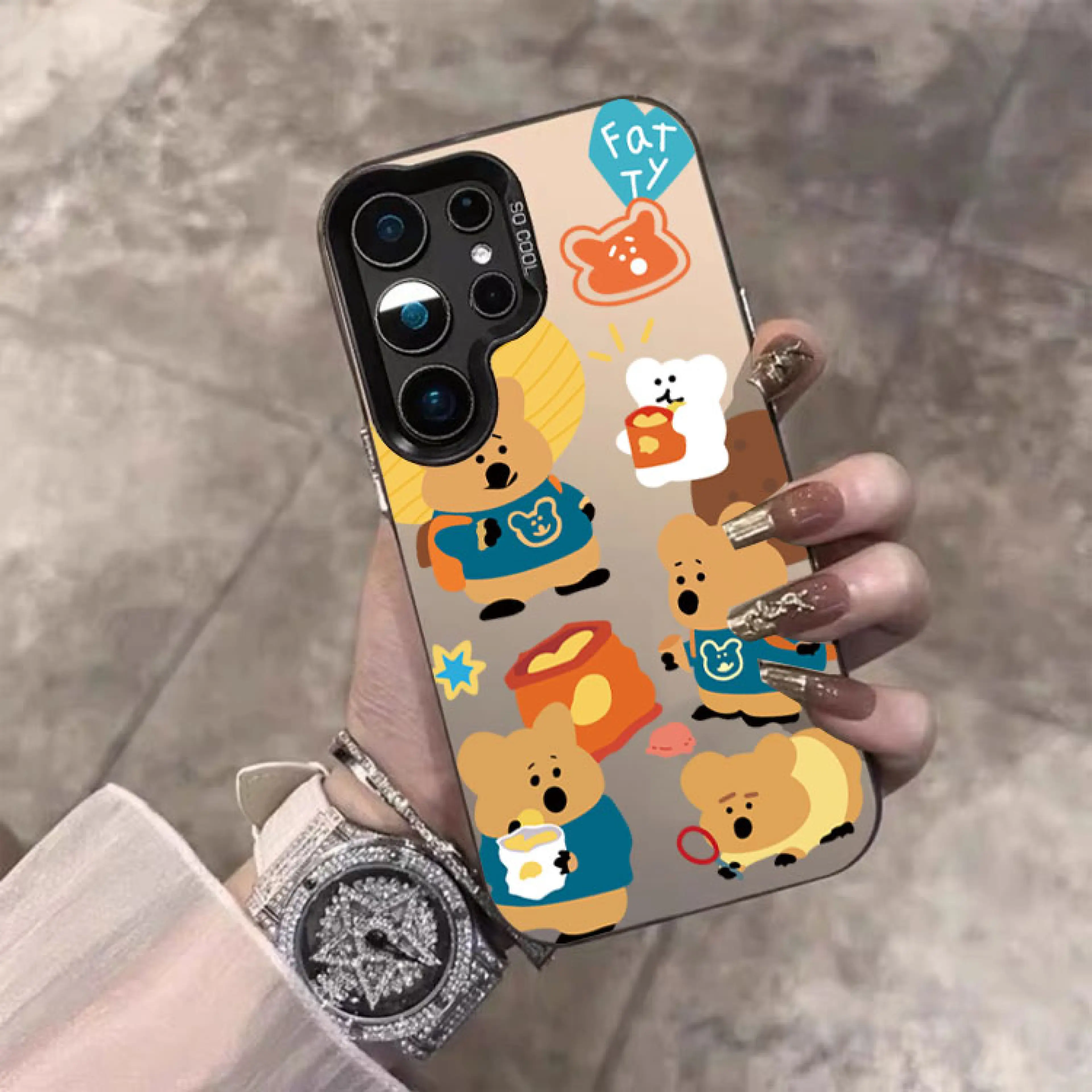 เคส ผิวด้าน For Samsung A37 A57 A07 4G/5G A17 A06 A16 A26 A36 A56 A55 A15 S26Ultra S25Fe S25Ultra S24Ultra เคสโทรศัพท์ ลายน่ารัก