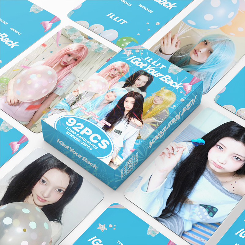 92pcs/box ILLIT Photocards I Got Your Back KPOP LOMO Card Sticker Collection Card