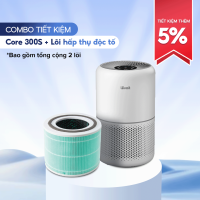 Máy Lọc Không Khí Levoit Core 300S 54m2 | Lõi HEPA 3 lớp lọc bụi mịn - Đèn cảm biến chất lượng không khí - Hẹn giờ