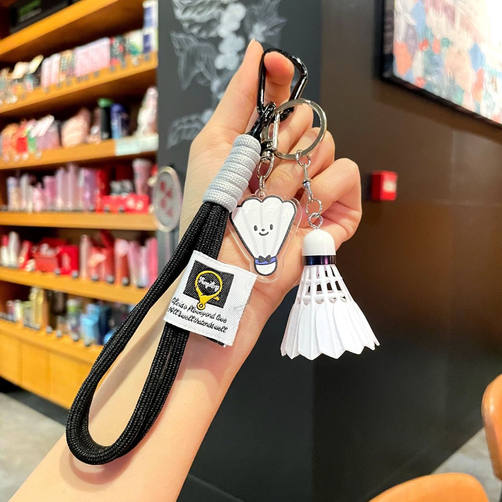 Cute Badminton Racket Keychain – Best Friend Matching Set Creative Sports Gift for Couples & BFFs