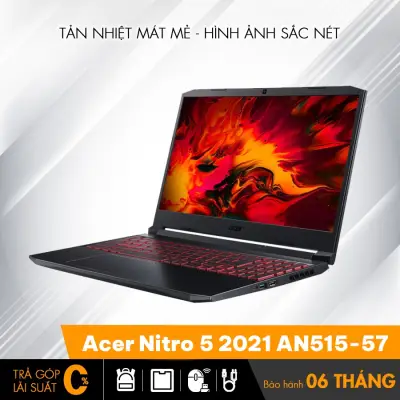 Acer Nitro 5 2021 AN515-57 	Intel Core i5 – 11400H 8GB DDR4 SSD 256GB NVMe Geforce GTX 1650 4GB 15.6″ Full HD