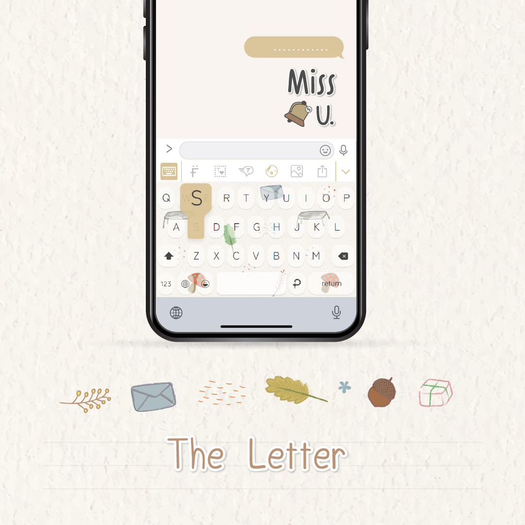 The Letter Keyboard Theme⎮(E-Voucher) for Pastel Keyboard App ราคา 69 บาท*ส่งฟรี