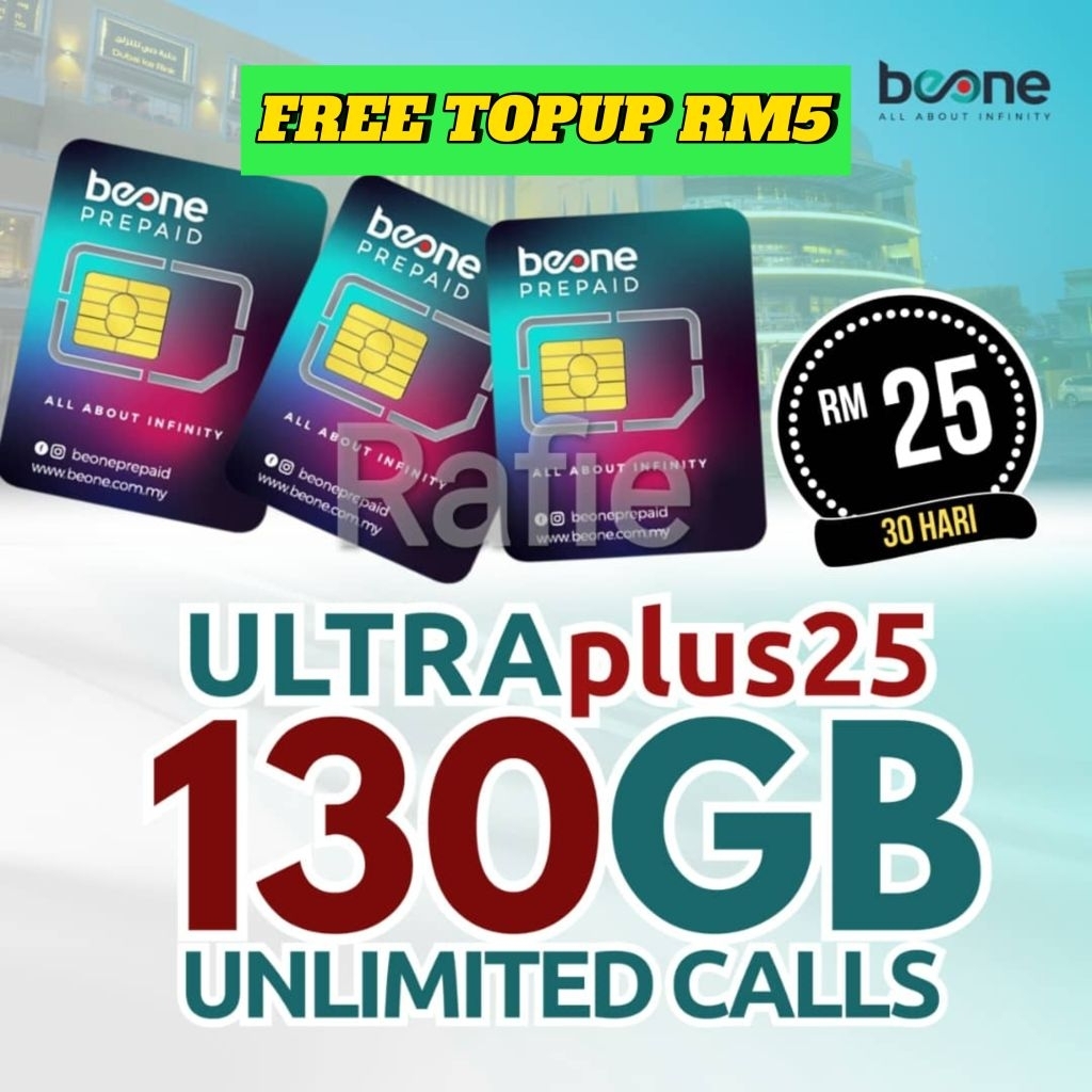 Simkad Prepaid Beone 4g/5g | High Speed | Data Banyak Harga 15 Ringgit*Penghantaran Percuma