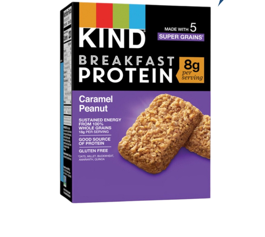 Breakfast Protein Bar đến từ KIND - công ty bánh dinh dưỡng lớn nhấ  t thế giới : Hộp 12 thanh