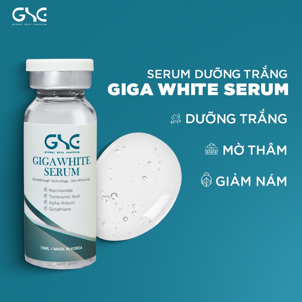 Serum tinh chất dưỡng trắng, giảm nám gsc giga white serum 15ml.