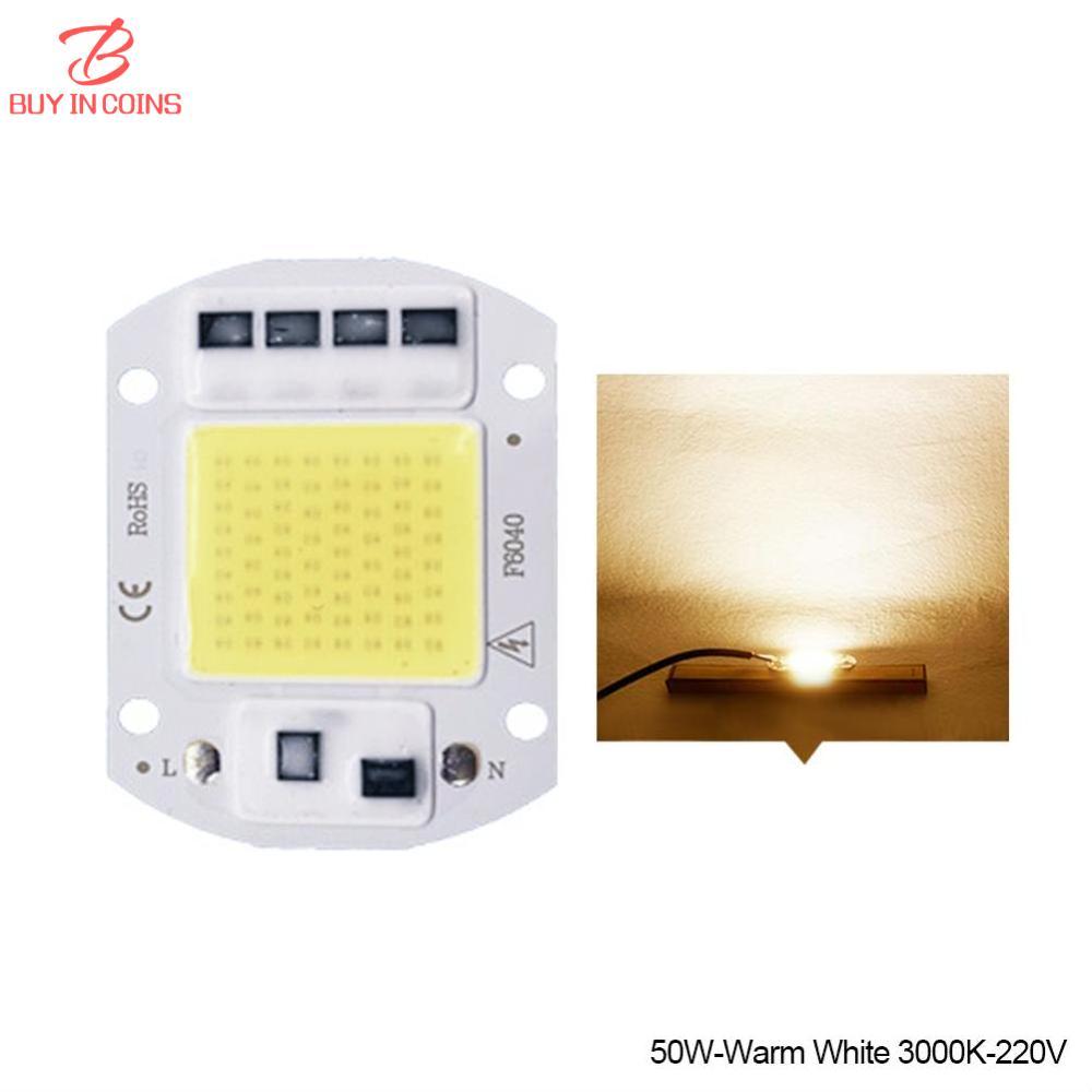 Chip LED BC 110V 220V 20W 30W 50W Chip COB Đèn Hạt LED IC Thông Minh Không Cần Điều Khiển Cho Đèn Pha Đèn Chiếu Sáng Tự Làm Lampada Ánh Sáng Trắng Ấm