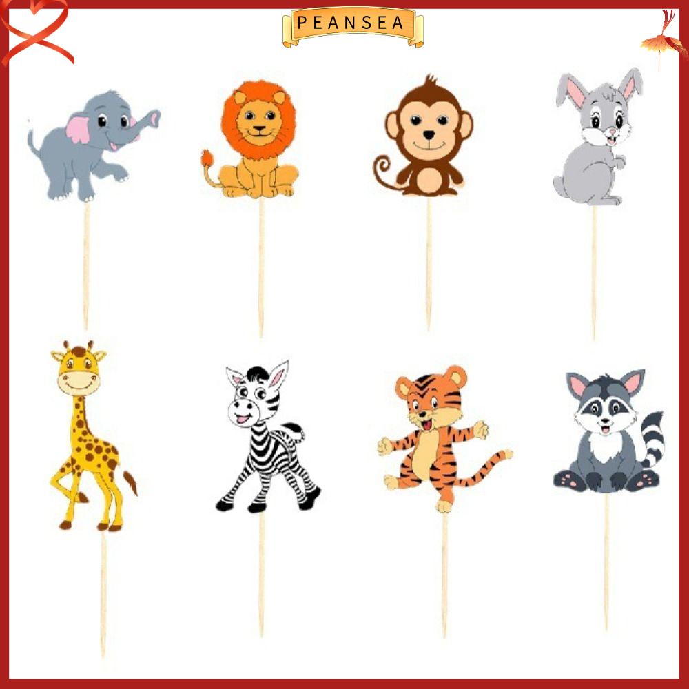 Jungle Safari Animal Cake Toppers, Animals Series Cake Decorations Set,  Forest Theme Cake Decor, Baby Showers Cupcake Toppers, Birthday Party Cake  Decor, Cupcake Decor Supplies, Baking Decor Supplies - Temu