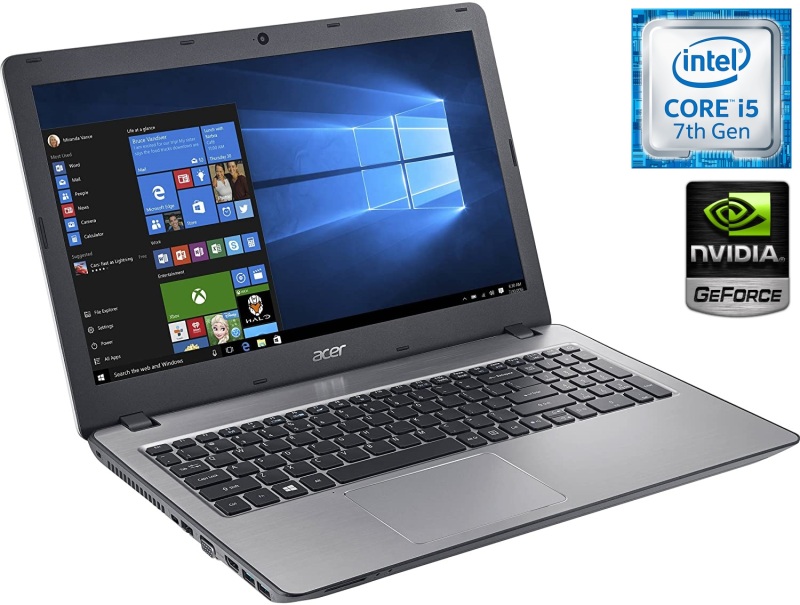(Refurbished) Acer Aspire F5-573G - 15.6- FHD (1920x1080) - (7th Gen) Intel Core i5-7200U - 8GB - 256GB SSD + 1TB HDD - NVIDIA GeForce GT 940MX with 4GB Dedicated VRAM - Windows 10 Home 64 Bit - *FREE Pre-Installed (Trend Micro Internet Security )