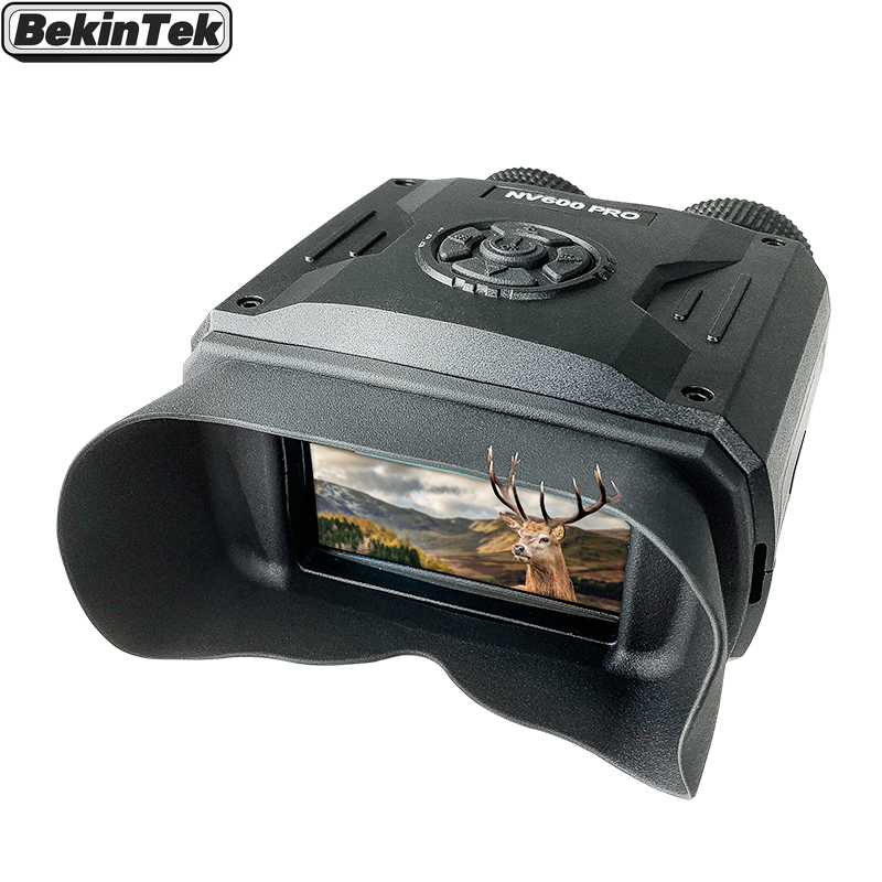 BekinTek NV600PRO NVG กล้องส่องกลางคืน ชาร์จไฟใหม่ได้ กล้องส่องทางไกลอินฟราเรด มองเห็นที่มืดสนิท ซูมอินฟราเรด 9 เท่า กําลังขยายทางแสง 5 เท่า ซูมดิจิทัล 8 เท่า จอภาพ 3.5 นิ้ว ความละเอียด HD วิดีโอ 1080P ถ่ายภาพ 10 เมกะพิกเซล พร้อมการ์ดหน่วยความจํา 16GB ราคา 5,319 บาท*ส่งฟรี