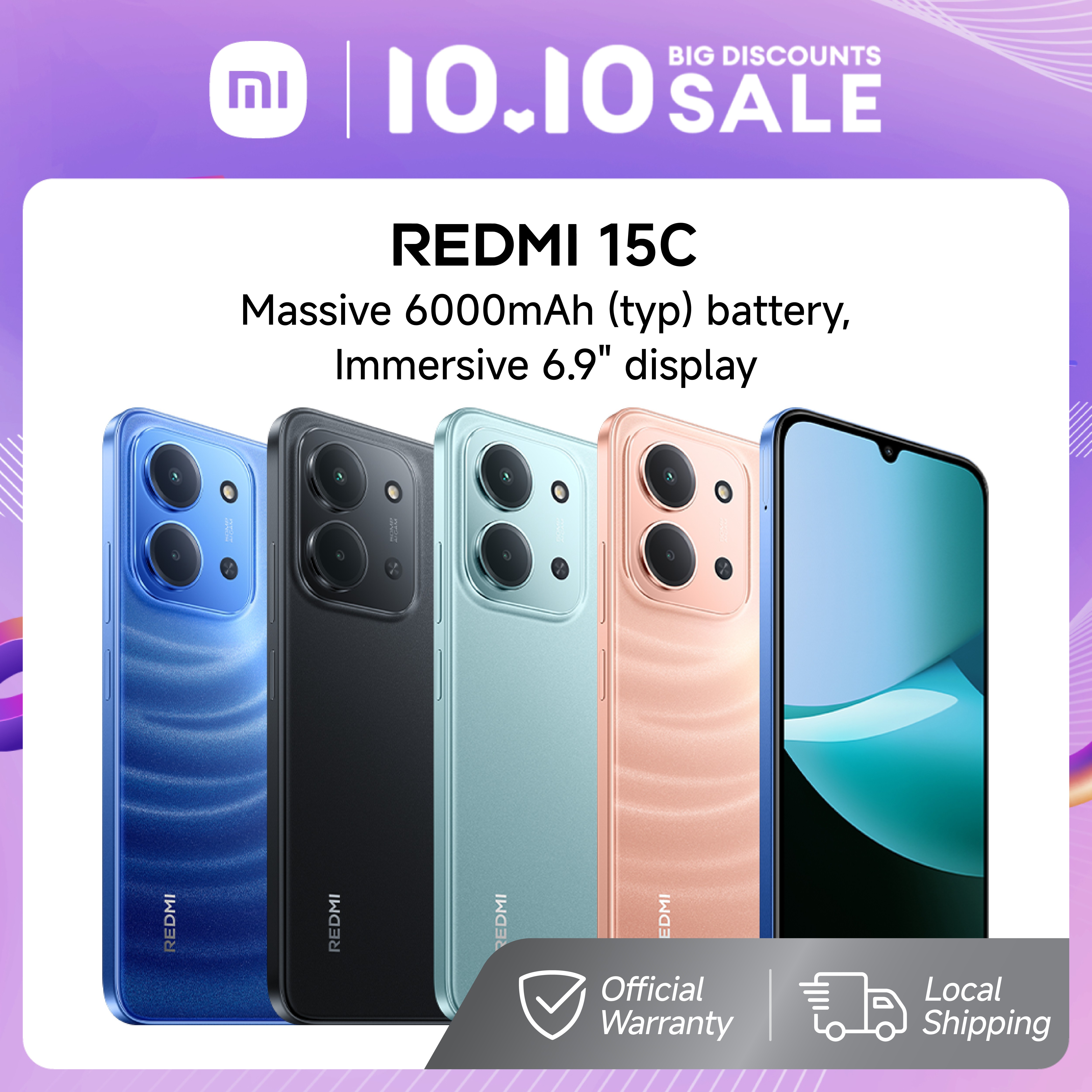 Redmi 15C 4G Smartphone 8Gb Ram 256Gb Rom 6000Mah Battery | Lazada