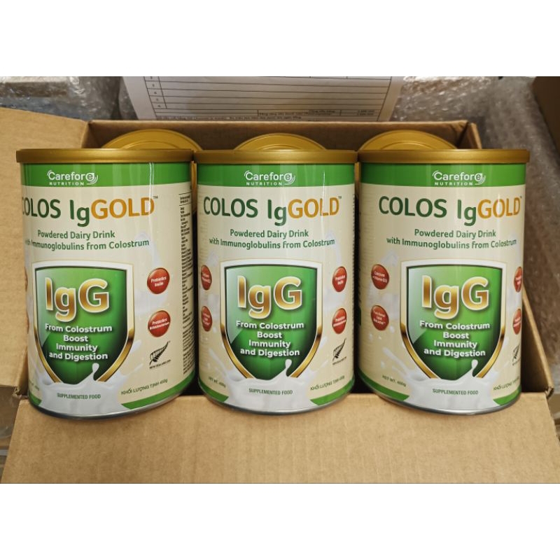 [ 3 lon  ] sữa non Colos IgGold - Alpha lipid nhập khẩu New Zealand 450g