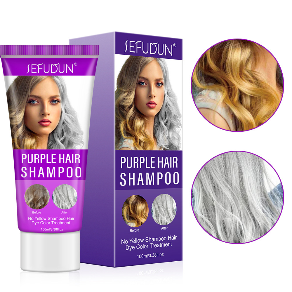 【Sell-Well】 No Blonde Shampoo Purple Hair Shampoo Ultravioleta Ash Gray Silver Shampoo Long Lasting 