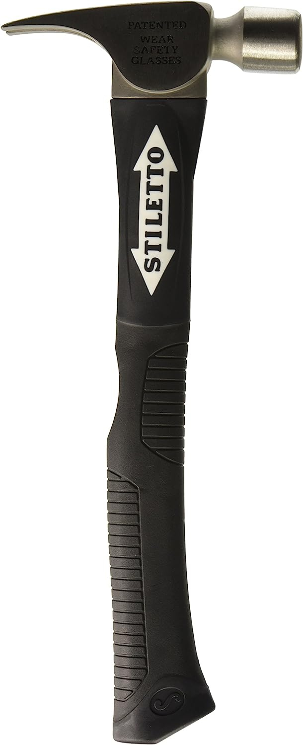 Stiletto TI14MS Tools Inc Titan 14 oz. Titanium Framing Hammer with  Straight Handle